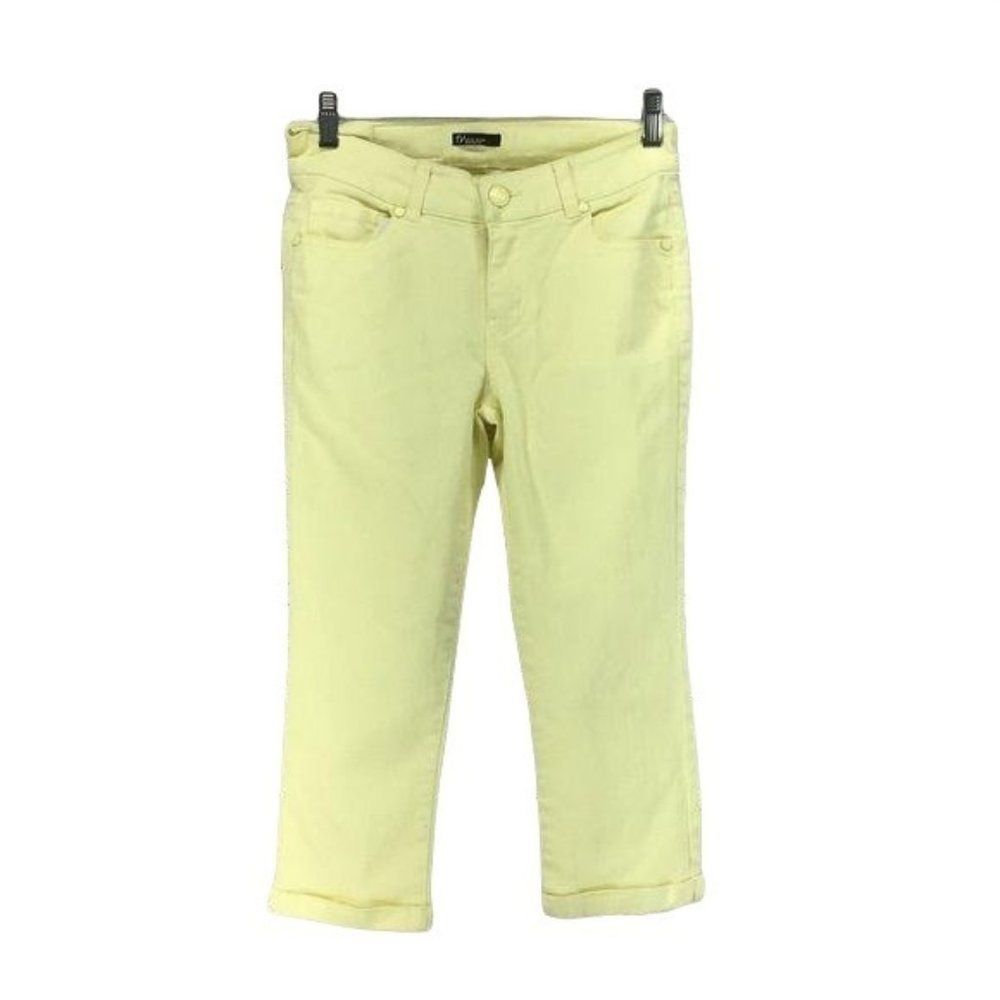 Reve Yellow Cropped size‎ 5 Skinny capri Jeans
